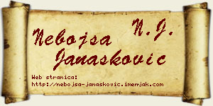 Nebojša Janašković vizit kartica